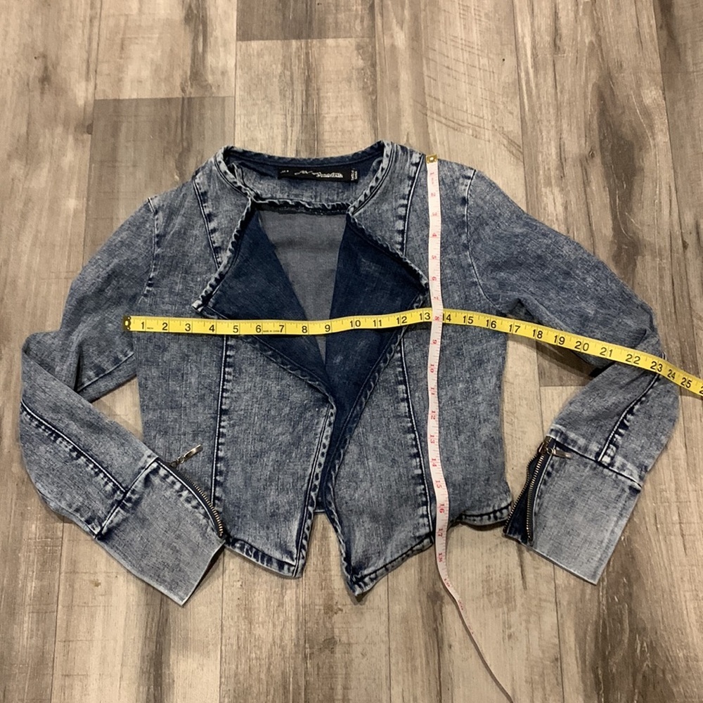 Jw Signature Cropped denim Jacket Small - Picture 4 of 7